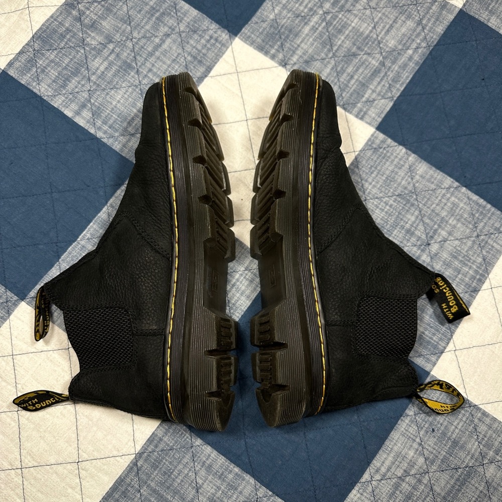 Dr. Martens Hardie II Black Leather Chelsea Boots Mens 10 Womens 11 EU 43 - Picture 8 of 8